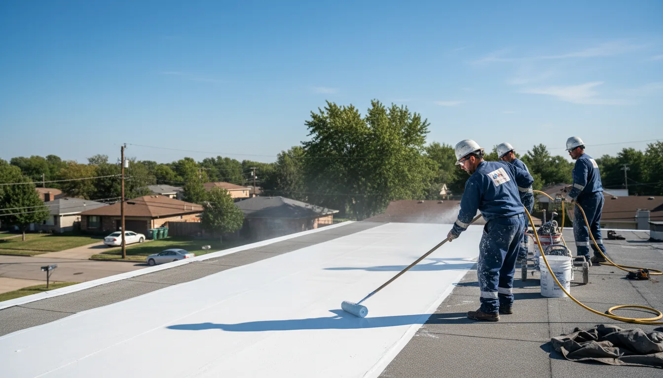 Commercial roof coating in Proctor, OK near me